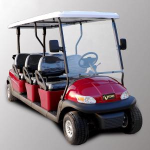 China Park 6 Seater Golf Cart Electric Sightseeing Car With 3.7kw KDS Motor supplier