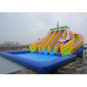 China Children Amazing Durable Largest Inflatable Water Slide With Pool supplier