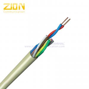 China Twisted Paired Flex Data And Control Cable Stranded Bare Copper Gray PVC Outer Jacket supplier