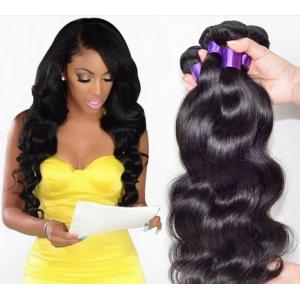 Fashion 6A 100% Peruvian Virgin Hair Straight Peruvian Hair Bundles Black 18 Inch