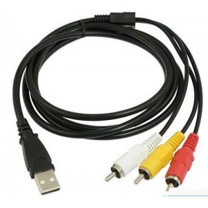 USB A male to 3RCA cable for TV