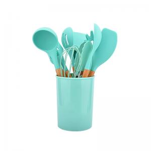 Nonstick Food Grade Silicone Cooking Utensils Set Withstand High Temperatures