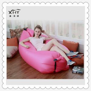 China wholesale custom printed lamzac hangout sofa bed inflatable sleeping bag supplier