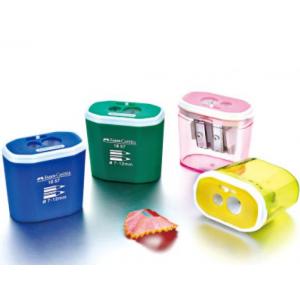 China double hole pencil sharpeners waste basket Pencil Sharpener supplier