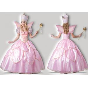 Fairy Godmother 1101 Princess Halloween Costumes Pink Girl  With Wings Tiara