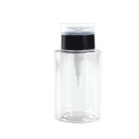 China OEM/ODM 150ml 33 Neck PET Cosmetic Eye Nail Polish Press Pump Makeup Remover Bottle on sale
