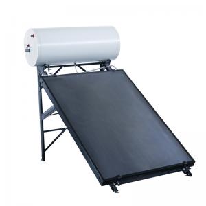 135L Glass Lined Water Tank Pressurized Compact Solar Water Heater Flat Plate Solar Geyser rooftop installation