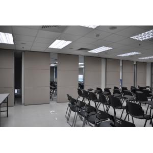 China Custom Wooden Surface Movable Sliding High Office Partition Walls 85mm Width supplier