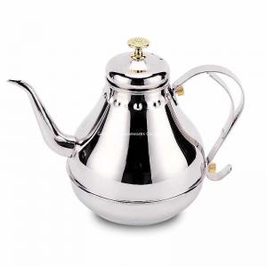 Classical dubai drip teapot with tea infuser stainless seel strainer teapot 1.8L hand drip kettle pot