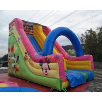 China Disney Mickey Mouse Inflatable Bouncy Slide Commercial Grade PVC Slipping Games on sale