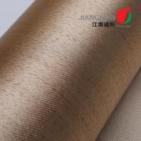 China Ht800 Golden Fiberglass Cloth For Welding Blanket Fiber Glass Cloth on sale