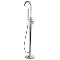 China 1160 Mm Floor Mounted Bath Mixers Brass Chrome free standing mixer taps T8000 on sale