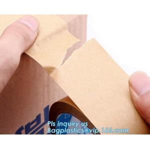 Water-activated Reinforce Kraft Gummed Paper Tape for Sealing & Strapping,Self adhesive kraft paper gummed tape bagease