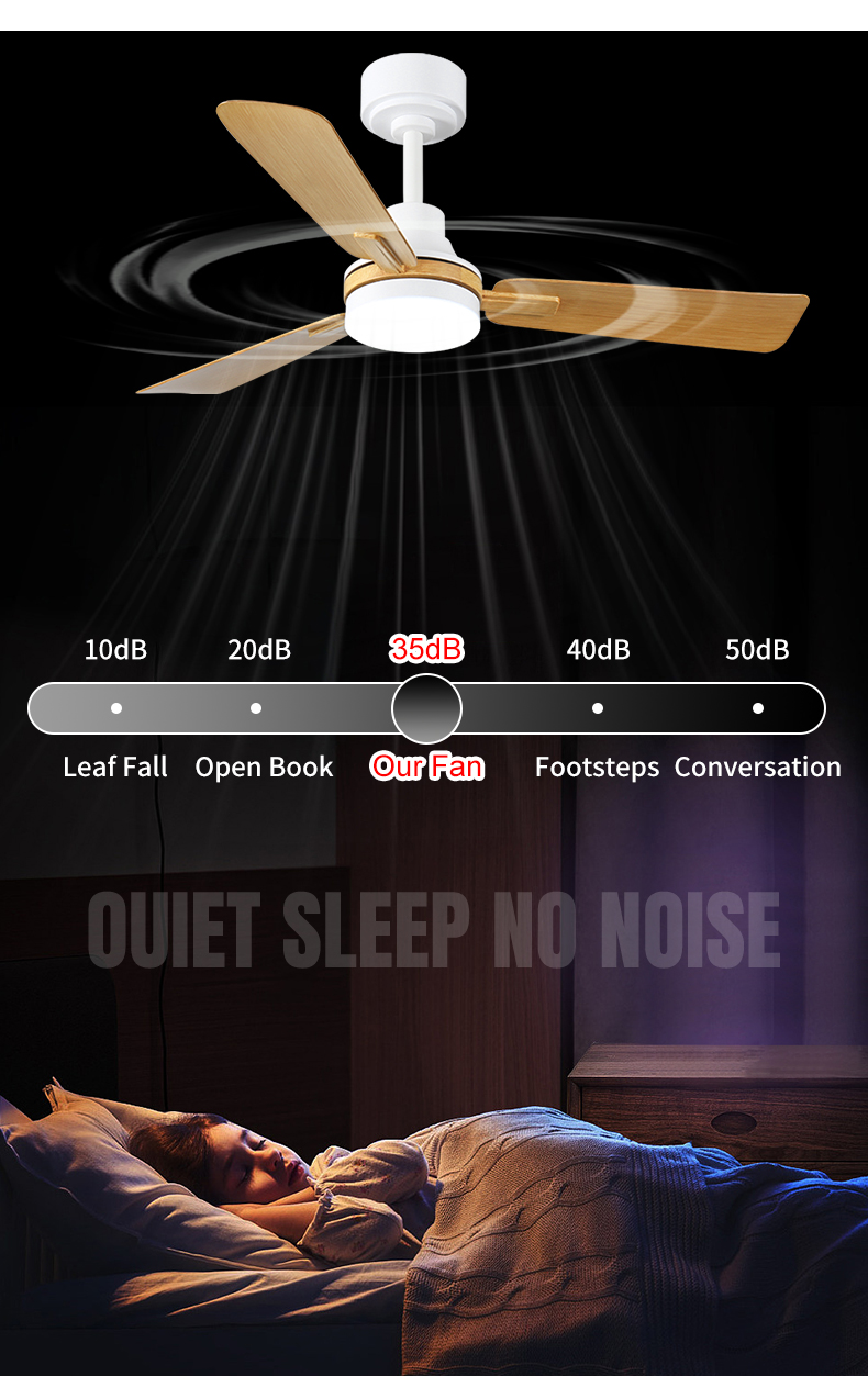 China Ventiladores de techo directos de fábrica con luces y cuchillas ABS de motor BLDC 3CCT reversible para dormitorio y sala de estar wholesale