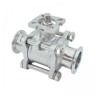 1000wog High Platform Stainless Steel 3PC Clamp Ball Valve from Trusted Manufacturers