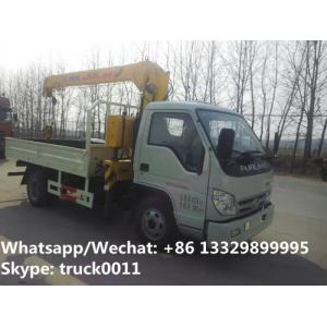 China High quality and best price FORLAND 4*2 LHD/RHD 2-3.2ton small truck with crane for sale,HOT SALE telescopic crane truck wholesale