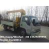 China High quality and best price FORLAND 4*2 LHD/RHD 2-3.2ton small truck with crane for sale,HOT SALE telescopic crane truck wholesale