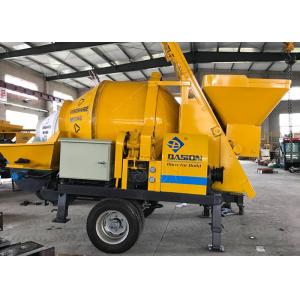 Floor Screed Concrete Mixer Pump , Trailer Mounted Mobile Concrete Mixer With Pump