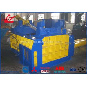 22kW Scrap Metal Recycling Equipment , 160ton Drum Bucket Press Baler Machine