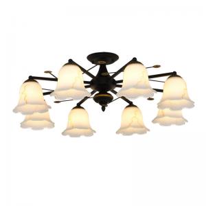 China Black Wrought iron dining room chandeliers ceiling lamp (WH-CI-102) supplier