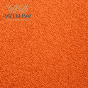Competitive Price Orange PVC Synthetic Leather Breathable  Durable luxurious property auto upholstery leather