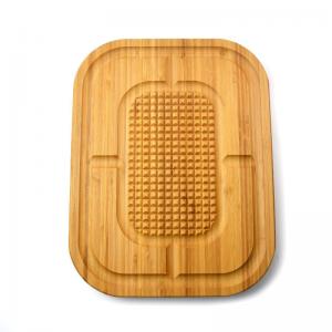 Carving Sturdy Bamboo Butcher Block Cutting Board Reversible Serving Tray