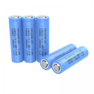 China Safety Cylindrical Lithium Ion Cell 18650 2000mah 3.7V Rechargeable Battery 15C discharge supplier