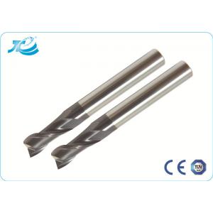 Coating Tungsten Steel End Mills For Stainless Steel , High Speed End Mills