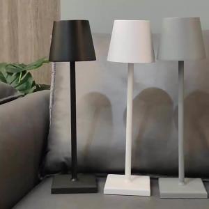 Multicolor Aluminum Touch Table Lamp Type C Rechargeable Table Lamps