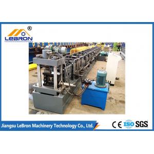 Grey Color Metal Storage Rack Roll Forming Machine High Production Efficiency