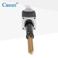 China Black Lead Screw Stepper Motor Linear Actuator NEMA 11 Helical Pitch 38.1mm For Dispenser on sale