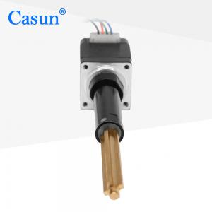 China Black Lead Screw Stepper Motor Linear Actuator NEMA 11 Helical Pitch 38.1mm For Dispenser supplier