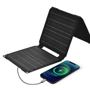 China 30W 12V Foldable Solar Panel Your Essential Tool for Portable Cell Phone Charging supplier