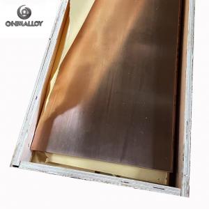China 540 X 540X 2340mm Beryllium Copper Plates CuBe2 C17200 For Electrical Switch supplier