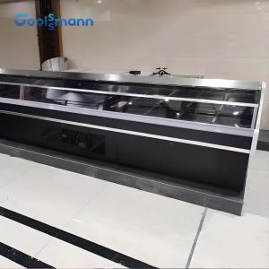 China Customized 1875mm Length Meat Display Case , 380L Food Display Cooler Refrigerator supplier
