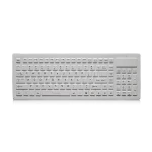 2.4GHz Wireless Medical Keyboard IP68 With Numeric Keypad Silicone Keyboard