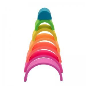 China Eye Catching Silicone EN71 Baby Stacking Toys For Educational Fun supplier