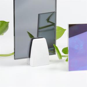 China Clear One Way Smooth Edge Coated Mirror Glass For Studio Trial Room supplier