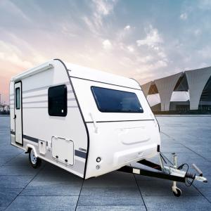 China Large Awning RV Travel Trailer Caravan Entertainment Compact Travel Trailers supplier