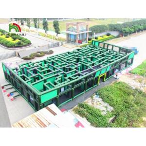 Green / Blue Inflatable Obstacle Course Giant Laser Maze PVC Inflatable Sports Games