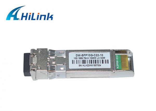 10G Dwdm Sfp Module 100KM Ethernet Optical Transceiver 17-61 Channels LC