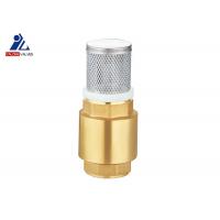 China Removable DIN259 Oil Check Valve Brass Foot Valve With Strainer Stainless Steel on sale