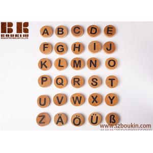 Montessori German alphabet educational toy uppercase wooden toys eco friendly (4 cm) in diameter