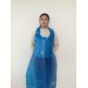 Biodegradable Medical Disposable PE Apron , Green Color Plastic Aprons For