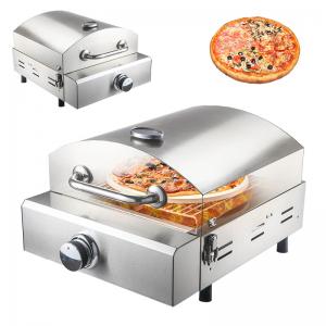 China Portable Gas Pizza Oven for Outdoor Camping Garden Party Stainless Steel 390*480*280mm supplier