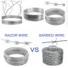 900mm Razor Sharp Barbed Wire Galvanized Metal Coil Thermal Bto-22