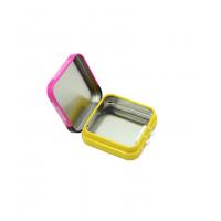 China Child Resistant Square Tin Box Food Grade Metal Tin For Candy Mint on sale