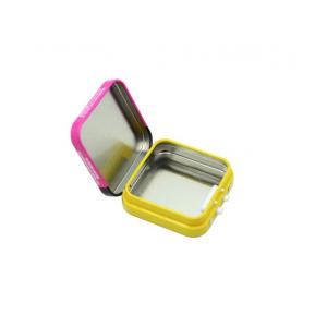 Child Resistant Square Tin Box Food Grade Metal Tin For Candy Mint