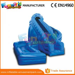 China 0.55mm PVC Tarpaulin Spiral Water Slide Corkscrew Inflatable Water Slide supplier