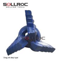 China 6.5′′ 165mm 3 Wings Blades Step Drag Bits Soft Rock Drill Bits For Water Well on sale